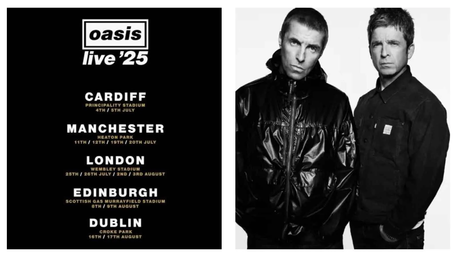 Oasis Live '25 Liam noel Sweat XL 2枚セット Oasis-Rose-Bowl-9-7-25-